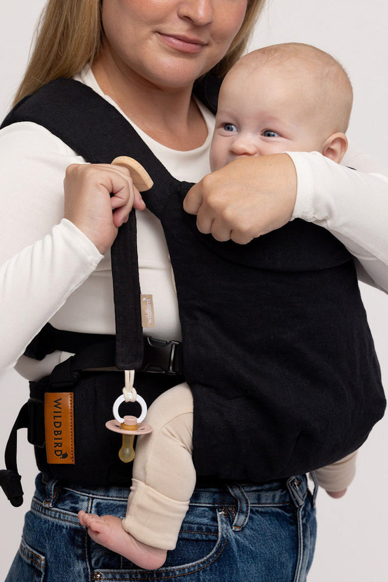 Raven - Pacifier Clip Set