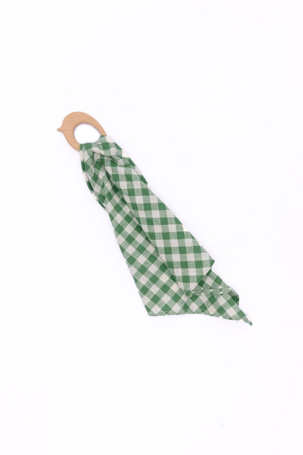 Parker - Linen + Maple Ring Teether