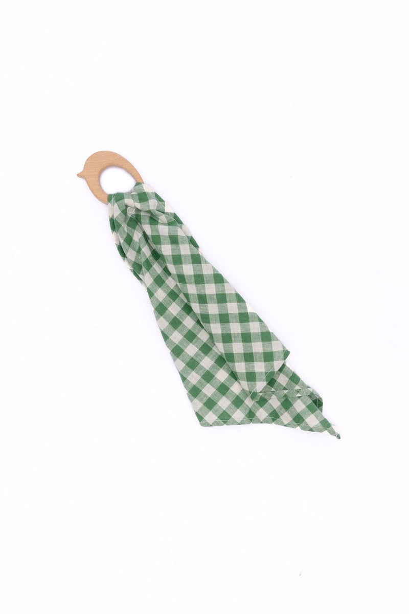 Parker - Linen + Maple Ring Teether