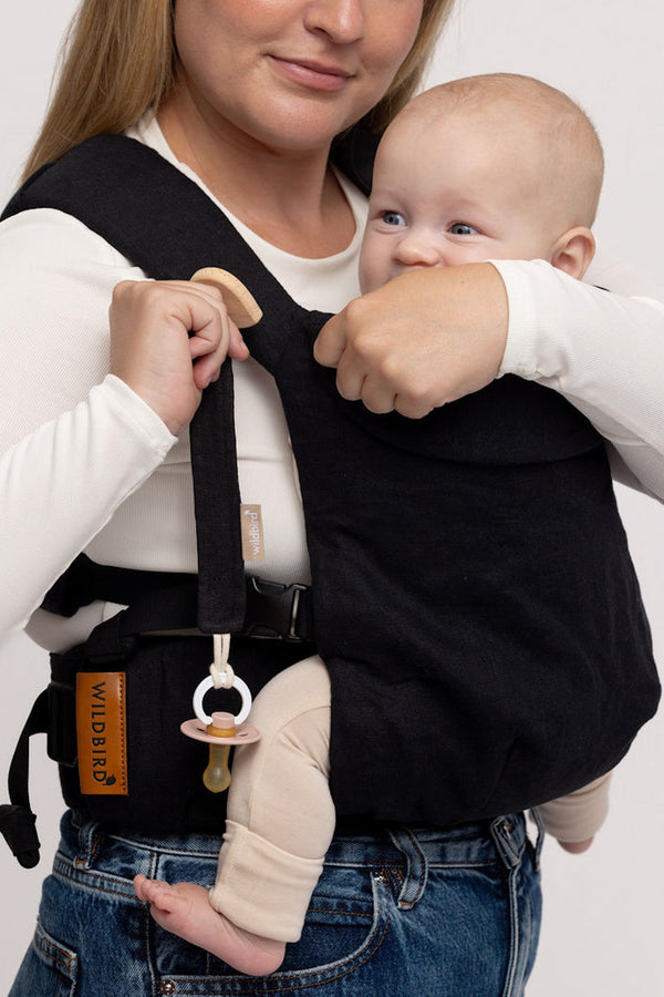 Raven - Pacifier Clip Set