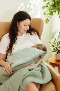 Galah/Sparrow - Linen Quilted Blanket