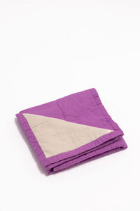 Açaí/Sparrow - Linen Quilted Blanket