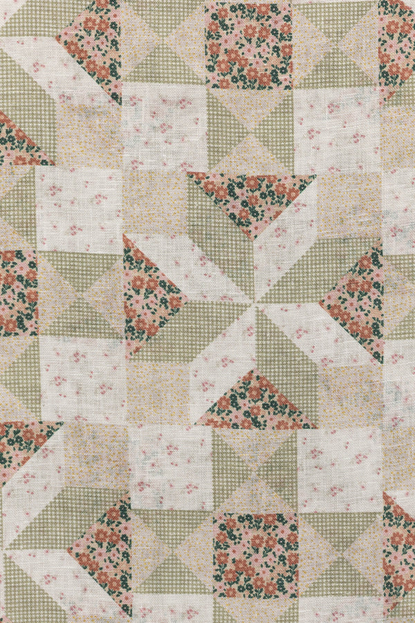 Bee - Linen Crib Sheet