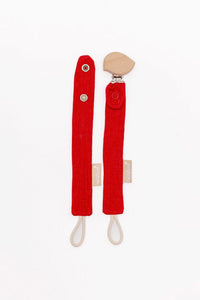 Cherry - Pacifier Clip Set