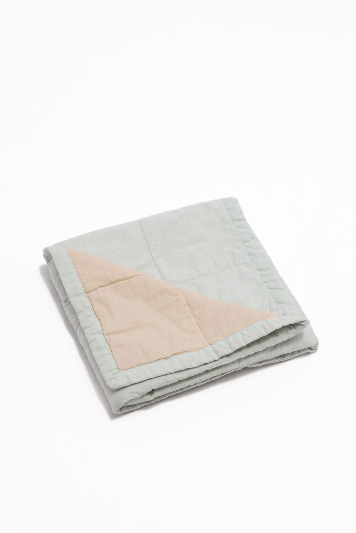 Damson/Sparrow - Linen Quilted Blanket