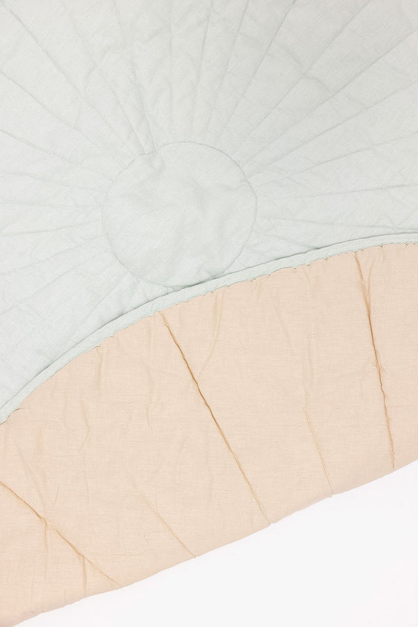 Damson/Sparrow - Linen Quilted Playmat